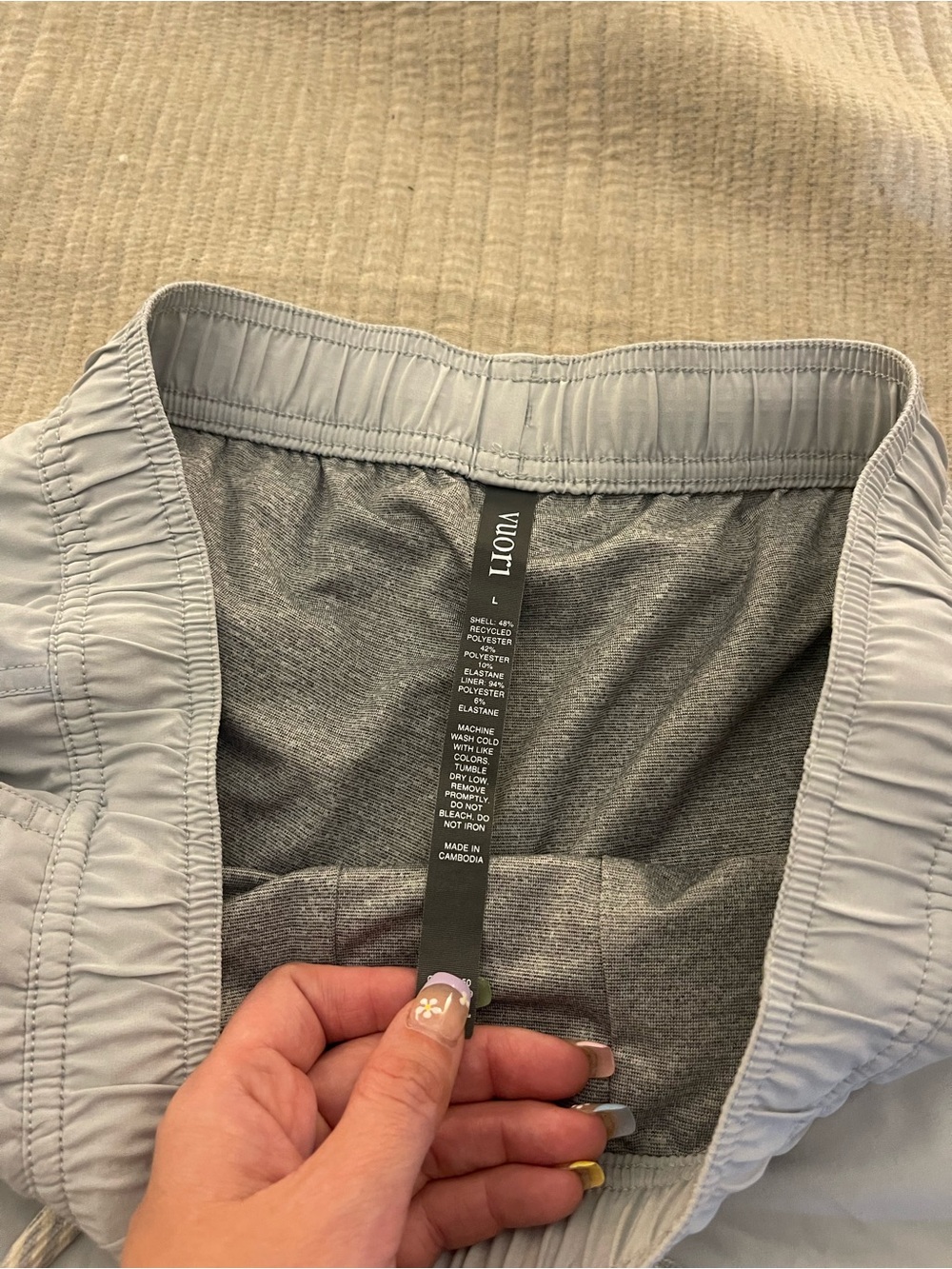 Vuori Kore Short 7.5” Lined Athletic Performance Shorts Gray Men’s Large - Picture 5 of 7